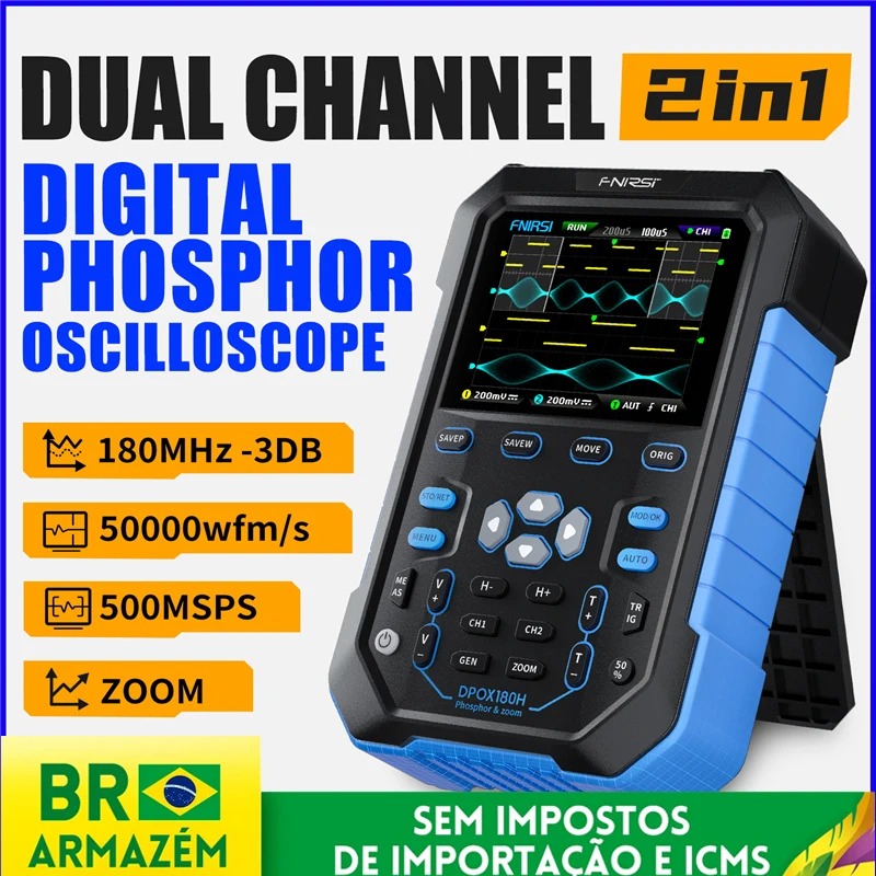 FNIRSI DPOX180H Osiloskop Digi - Fnirsi Digital Oscilloscope Handheld ulasan dan harga